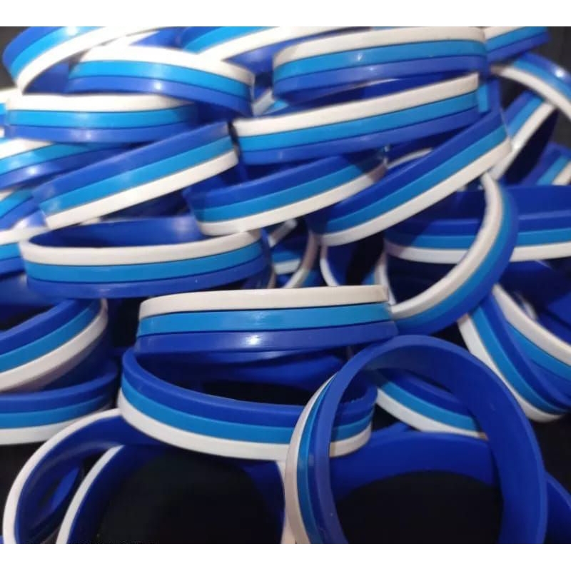 Gelang Karet Rubber Sintetis 3Warna/Gelang Karet XTC/Gelang Karet Pria/Wanita/Gelang Karet Harian Br