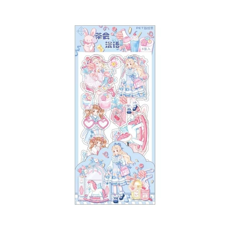 

1pak isi 6Lembar Stiker Gadis Korea Anti Air Sudah Cutting