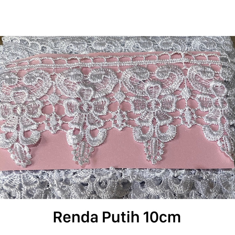 Renda Putih Lebar 10cm