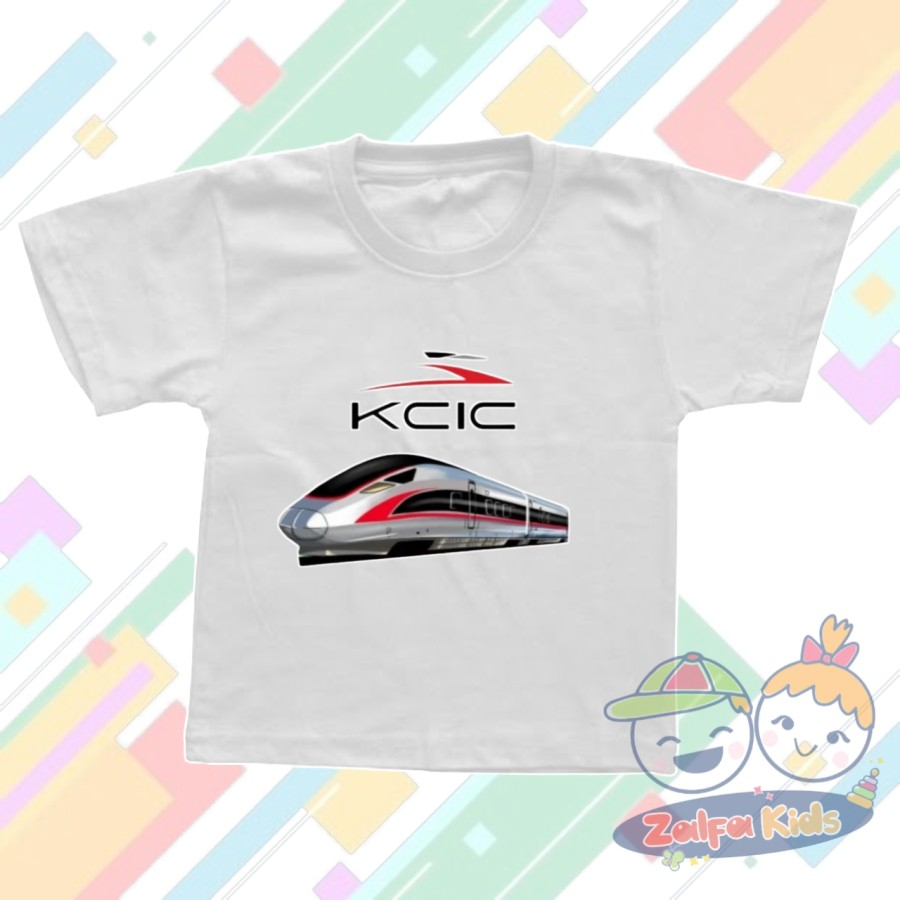 [BAYAR DITEMPAT] BAJU ANAK KAOS ANAK KCIC KERETA CEPAT INDONESIA CHINA