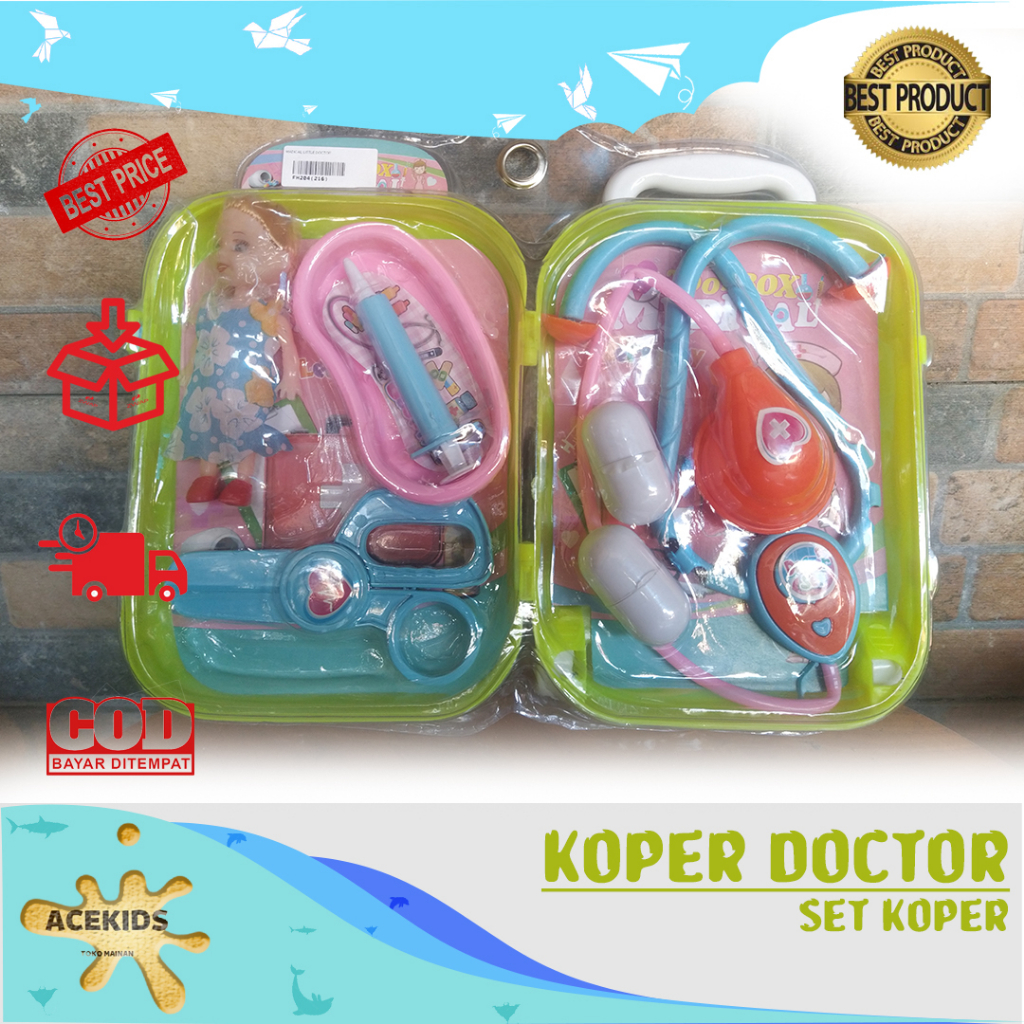 Mainan Koper Koperan Anak Dokter Dokteran Lengkap 1 Set - FH204