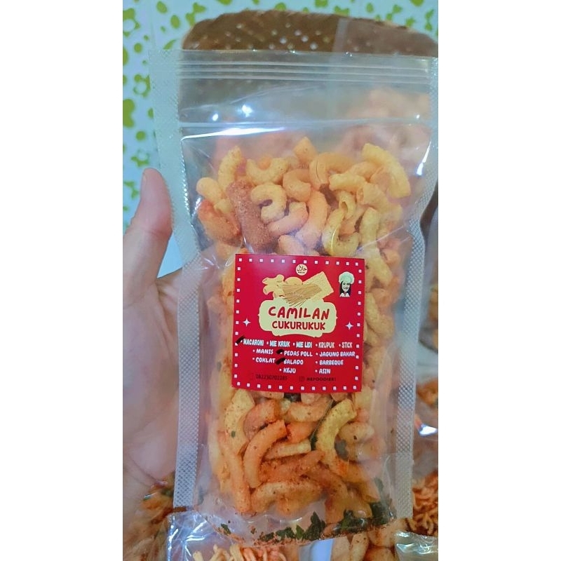 

Macaroni, Mie Lidi, Basreng, Stick