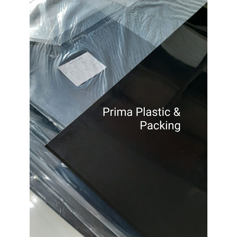 

Mika PVC Hitam Black Glossy 0,5mm x 1m x 2m