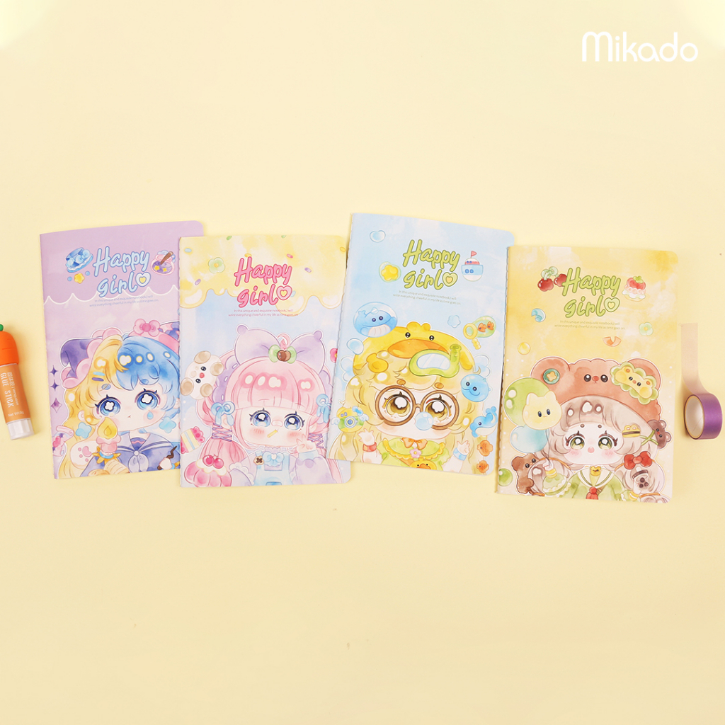 

Languo Happy Girl Notebook A5 / Buku Catatan Bergaris