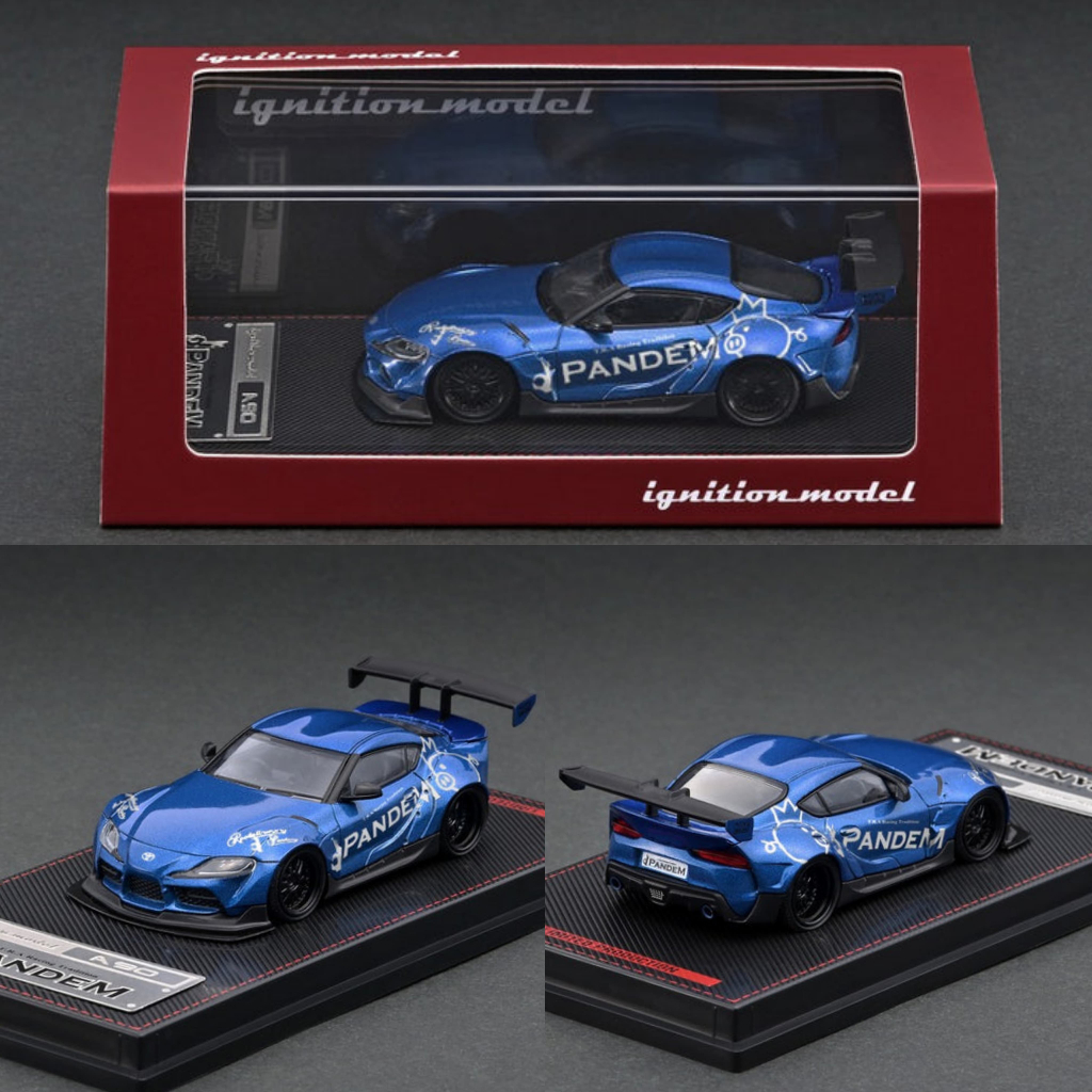 IGNITION MODEL PANDEM SUPRA (A90) BLUE METALLIC - IG-2331