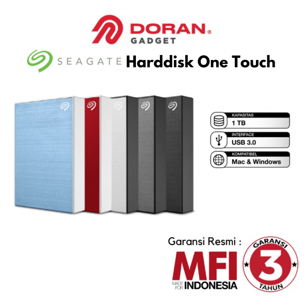 Hard Disk Harddisk Hardisk HDD Eksternal External Seagate 1TB 2TB 4TB 5TB | 1 2 4 5 TB TERA One Touc