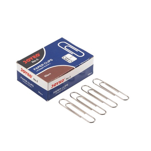 

PAPER KLIP NO.5 JOYKO [ 10PCS/PAK ] / Trigonal Clip / Klip / Penjepit Kertas Joyko No.5