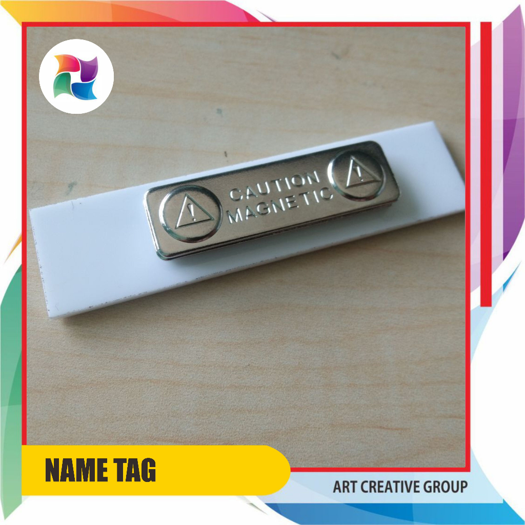 

PAPAN NAMA PENITIK / NAME TAG AKRILIK PENITIK / PAPAN NAMA MAGNET/ PAPAN DADA / ID /PIN