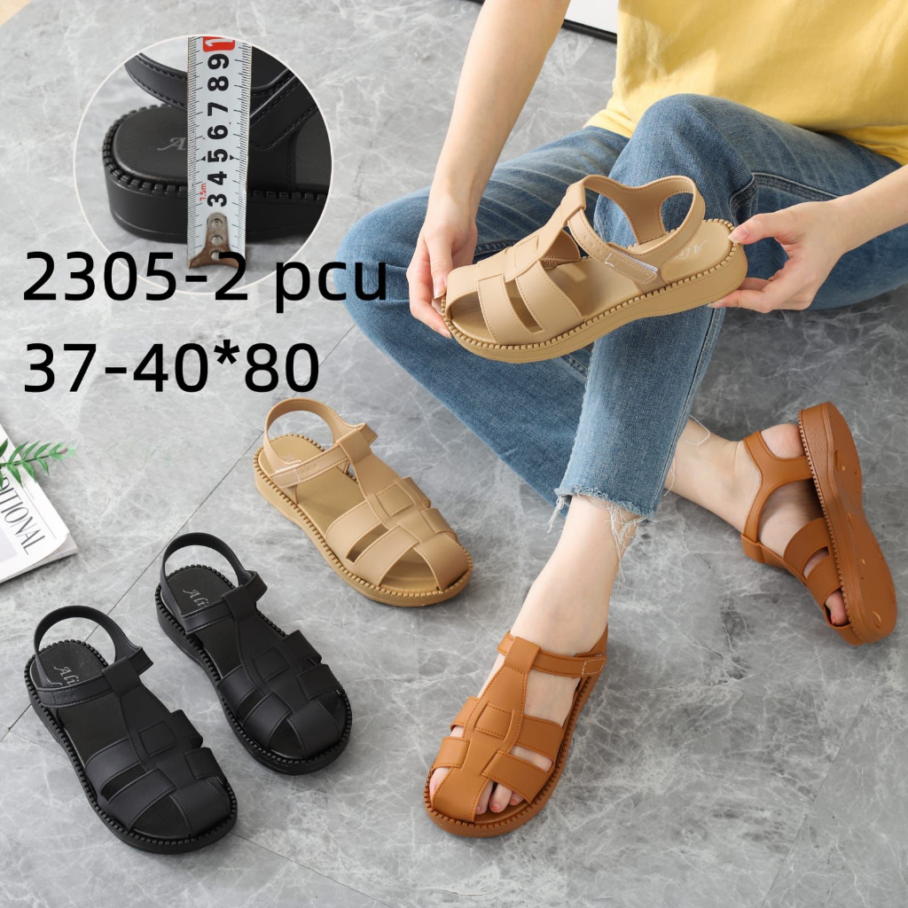 Sandal Wanita Terbaru/Sepatu Sandal Jelly Alina 2305-2/Slip on Karet Kekinian