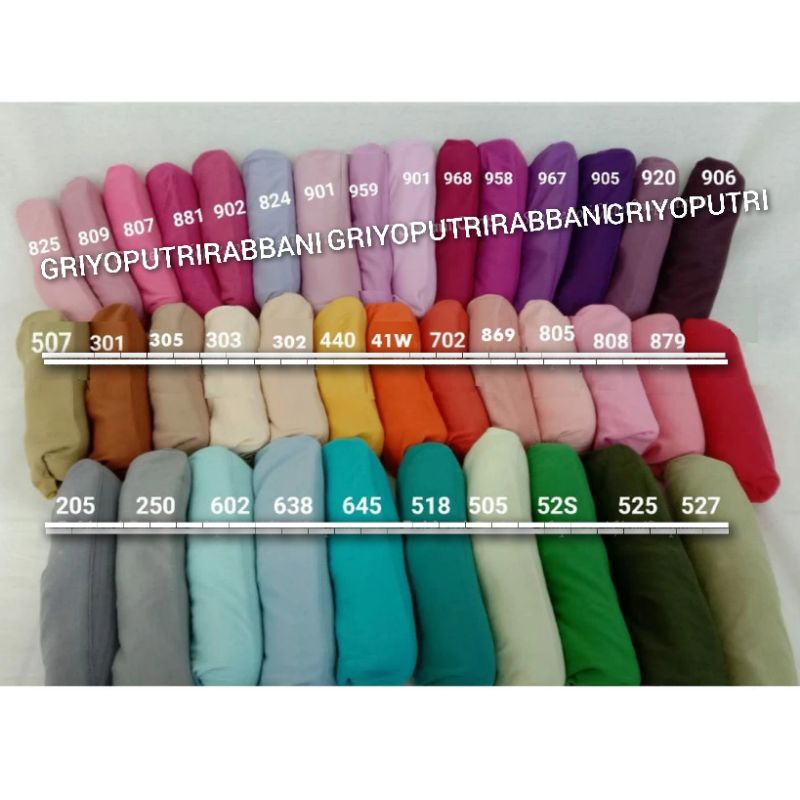 RABBANI - Kerudung Hijab Jilbab Instan Anak Sekolah Rabbani Innova LX Warna