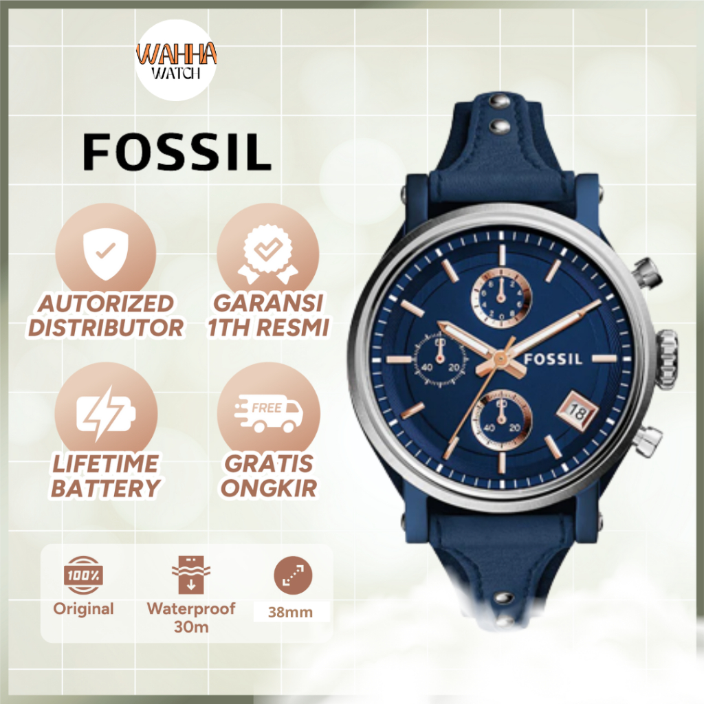 Fossil ES4113 - Jam Tangan Wanita Fossil Original - Fossil ES4113 Original Boyfriend Chronograph