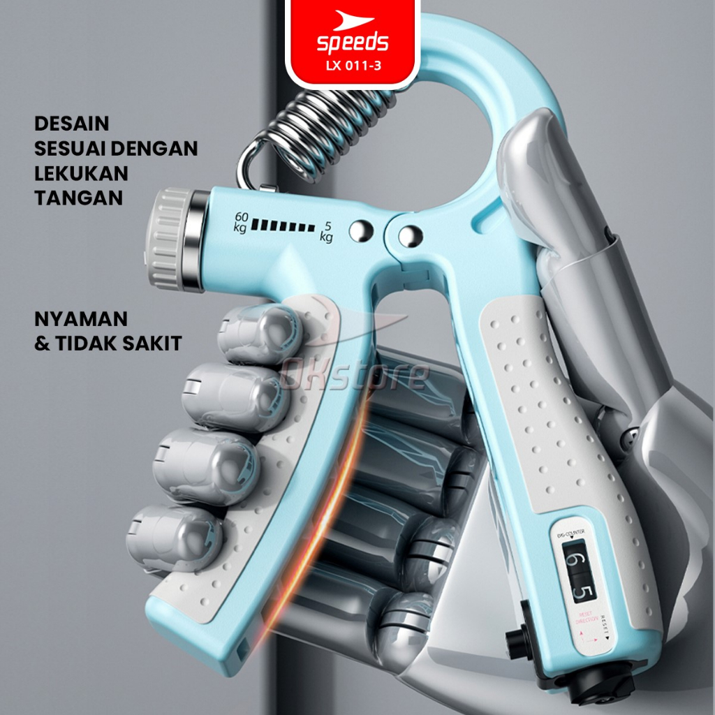 BEST DEALS SPEEDS Adjustable Grip Strengthener Handgrip Alat bantu fitness Otot lengan Portable