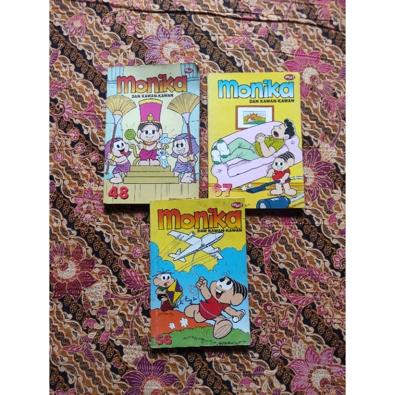 Set 6s Buku Komik, MONIKA dan KAWAN-KAWAN No. 48, 56, 67, 100,110 &111