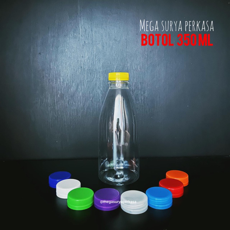 Botol Plastik Cantik 350 ml  PET - Botol Valencia 350ML - Murah Ekonomis - Almond Kale PirML 350