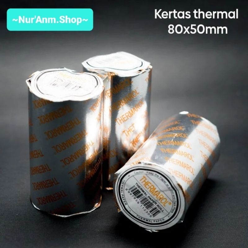 

KERTAS KASIR THERMAL 80 X 50 KUALITAS TINGGI||BISA BAYAR DITEMPAT