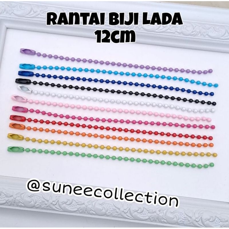 Rantai Biji Lada Warna Warni / Rantai Gunting Kuku