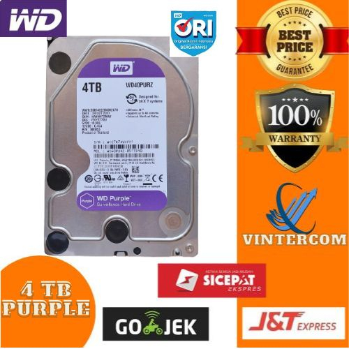 HARDISK 4TB PURPLE pc - hdd 4tb purple RESMI