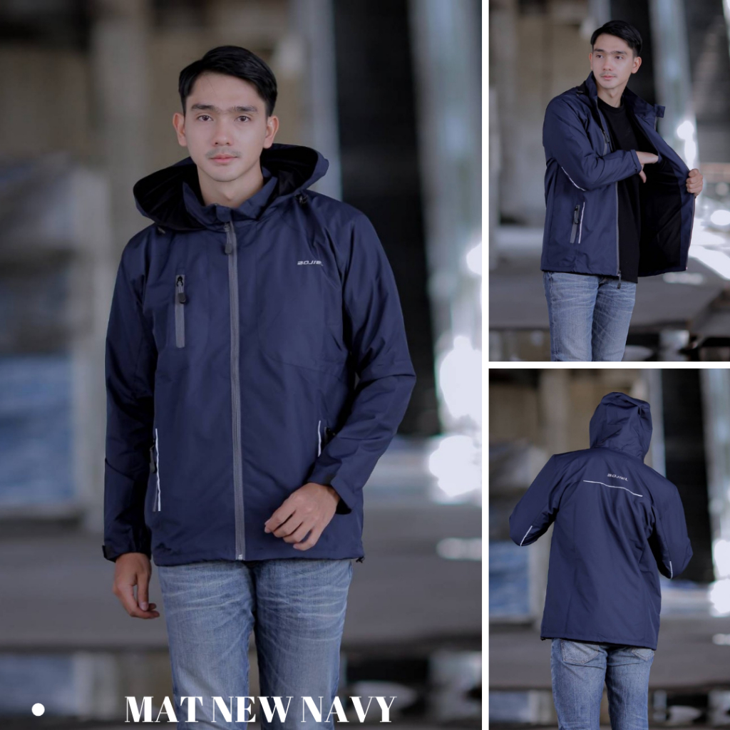 JAKET PRIA OUTDOOR MAT WATEPROOF 100% ORIGINAL THE BOJIEL / JAKET PARASUT PRIA WINDBREAKERS / JAKET 