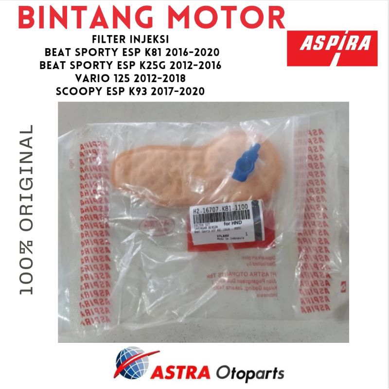 Filter Pompa Bensin Beat Sporty eSP K81 K25G Vario 125 old Scoopy eSP K93 Aspira K81