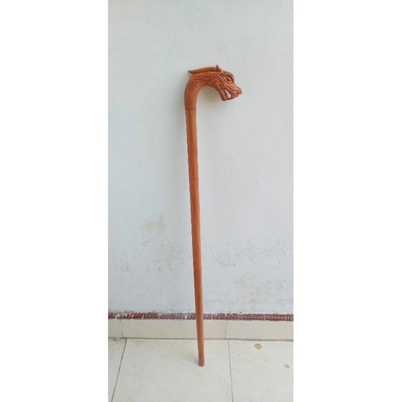 tongkat jalan terlaris kayu bidara arab ukir naga