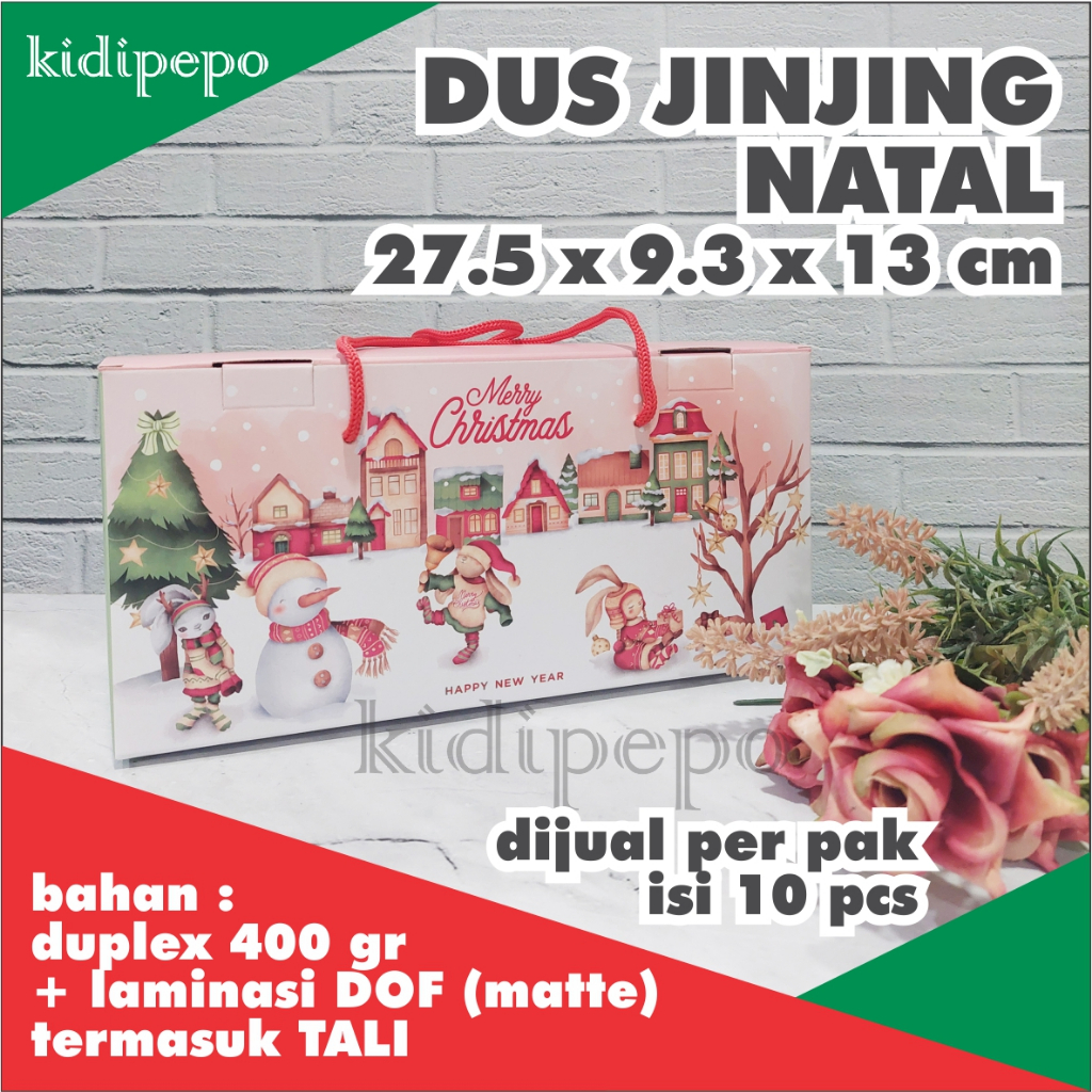 

DUS JINJING NATAL CHRISTMAS DOFF UK. 27.5 X 9.3 X 13 CM - ISI 10 PCS