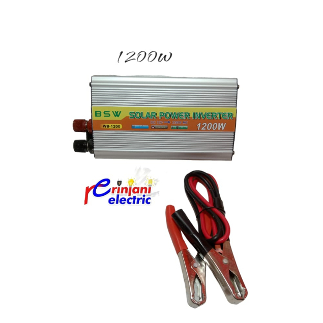 SOLAR POWER INVERTER BSW DC 12V TO AC 230V 1200W