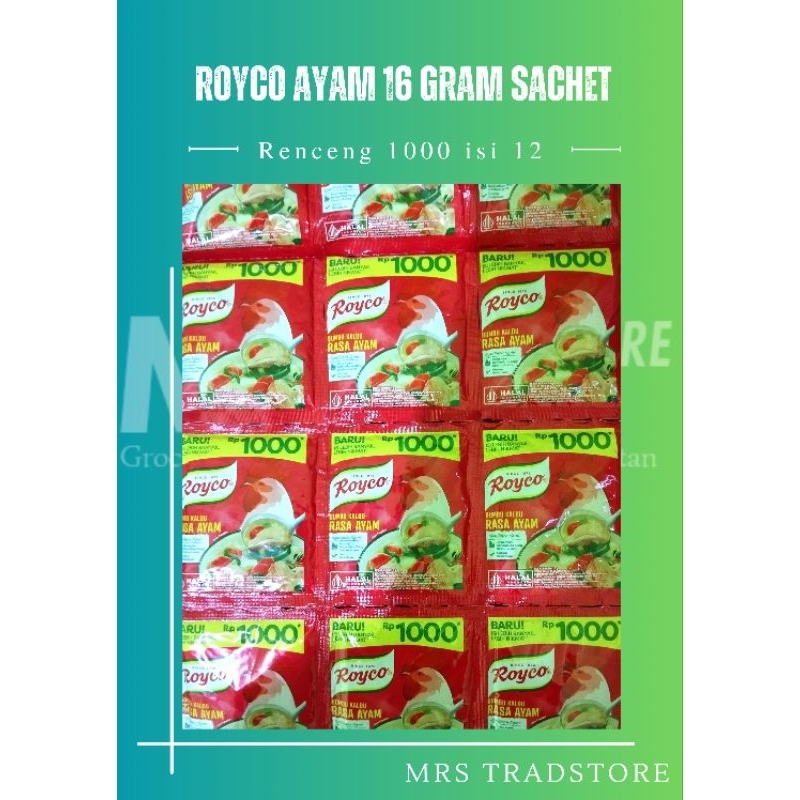 

ROYCO 16 GRAM ECERAN 1000 AYAM 12scht
