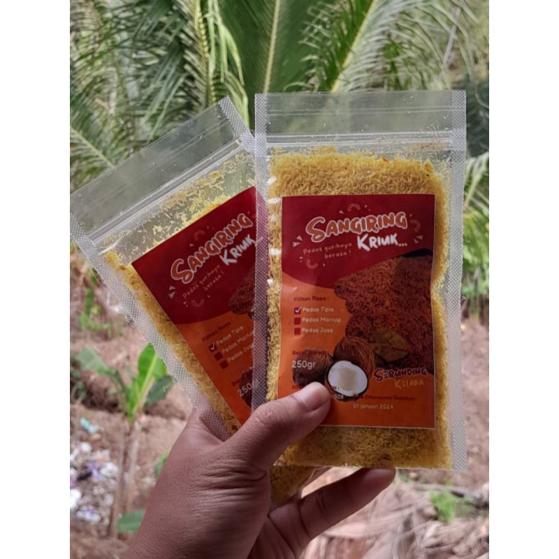 

Serundeng Kelapa Serundeng Gurih Pedas Manis khas Jember original Halal Tanpa Pengawet