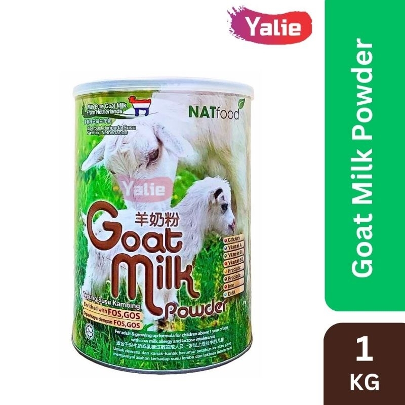 

NATfood Goat Milk Powder 400gr 1 KG Susu Bubuk Kambing Lactose Intolerant Pengganti Susu Sapi