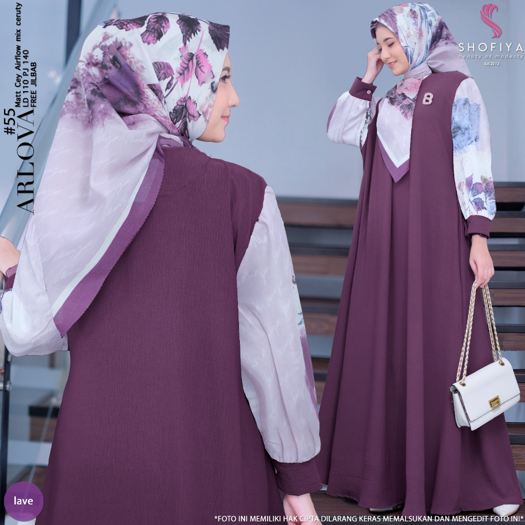Arlova set dress wanita