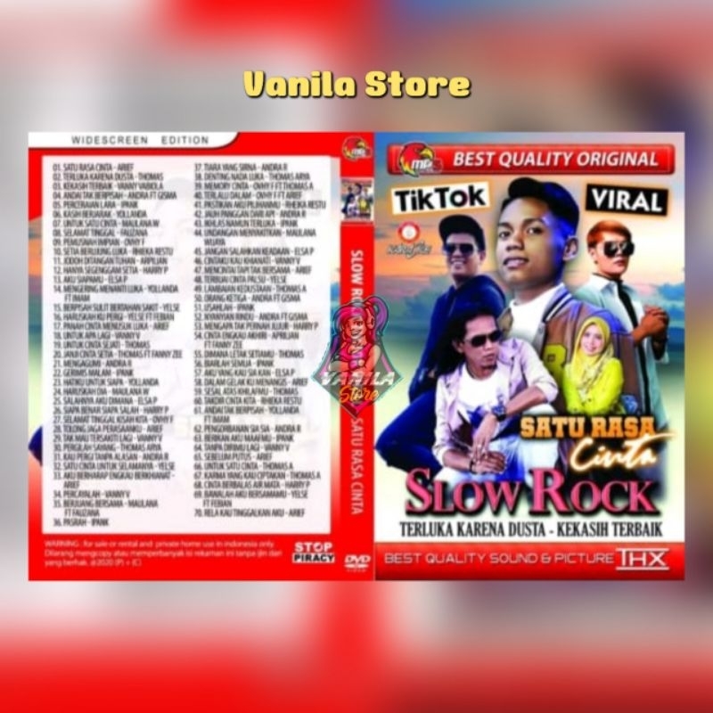 Kaset Video Musik Lagu Slow Rock Tiktok Viral Satu Rasa Cinta