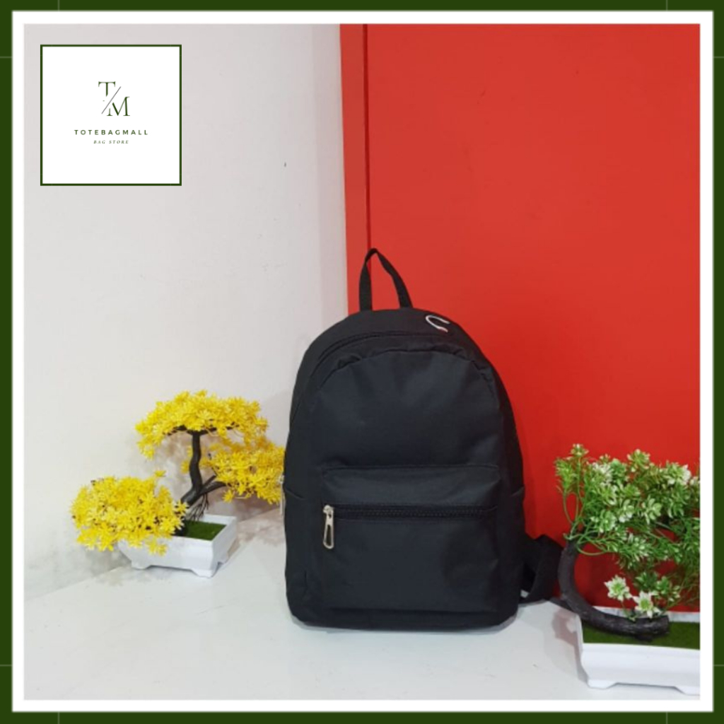 [MURAH BANGET] Ransel Mini Wanita Polos WarnaWarni Tas Anak Perempuan Lucu Tas TK SD SMP Totebagmall
