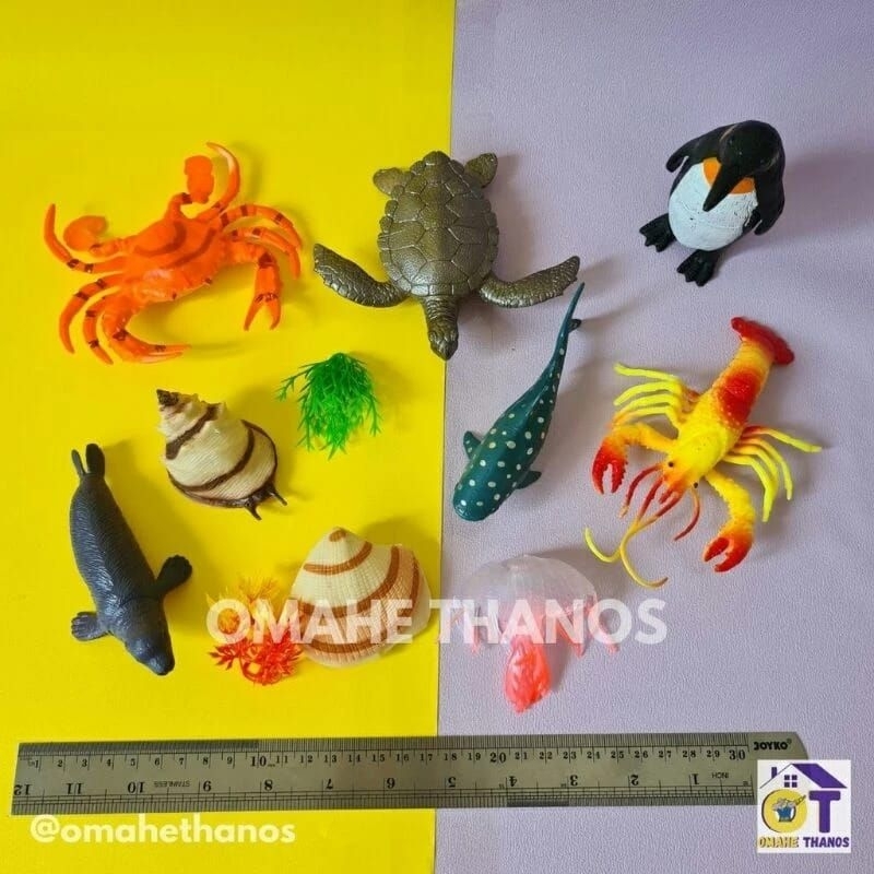 Mainan hewan karet ANIMAL UNDERSEA /animal figure/mainan miniatur Sea Animal/binatang karet/mainan b