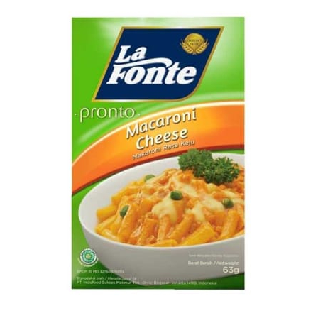 

Lafonte Pronto Macaroni With Cheese Flavour 63g