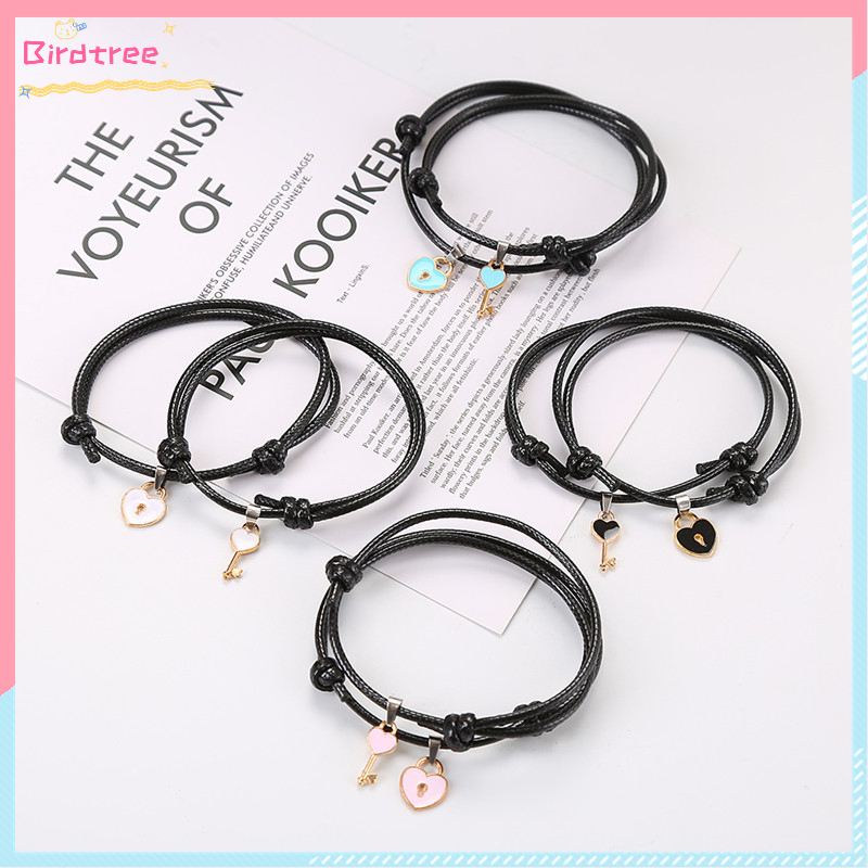 [COD]2 Pcs Gelang Couple Magnet Astronot Desain Gelang Tali Karet Magnet Untuk Pria Dan Wanita Gelan