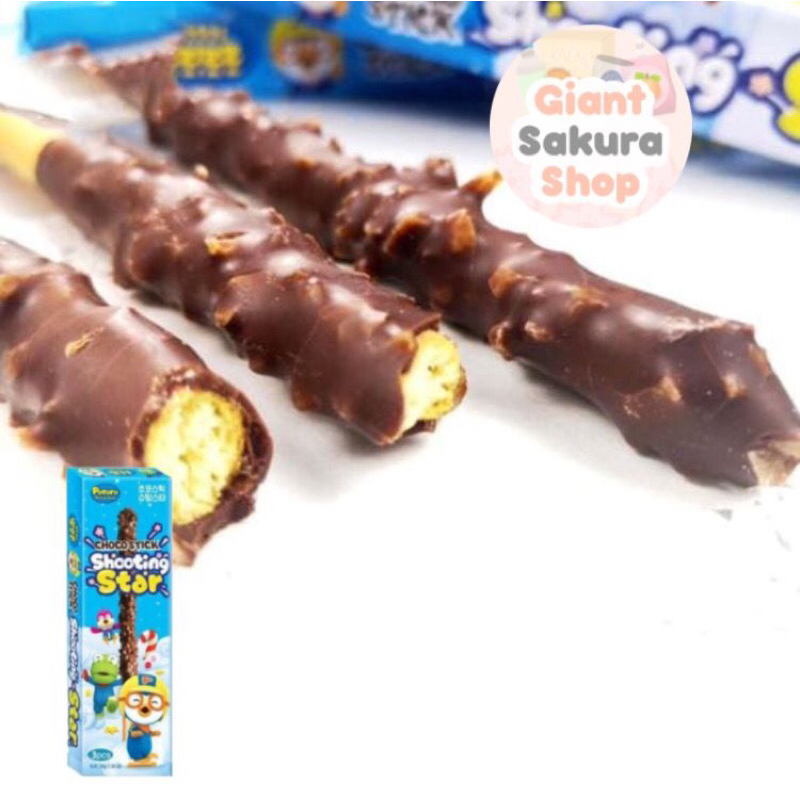 

Pororo Choco Stick Shooting Star / stick coklat / biskuit impor / cemilan