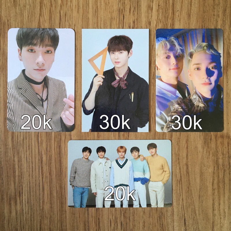 PC Photocard Folding Card NUEST W Spoonz Who You Aron JR Jonghyun Baekho Minhyun Wanna One Lotteria