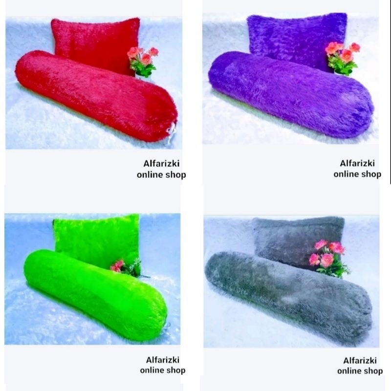 Sarung Bantal + Sarung Guling Bulu Rasfur Sarung Bantal Guling Sarung Bantal Dan Sarung Guling
