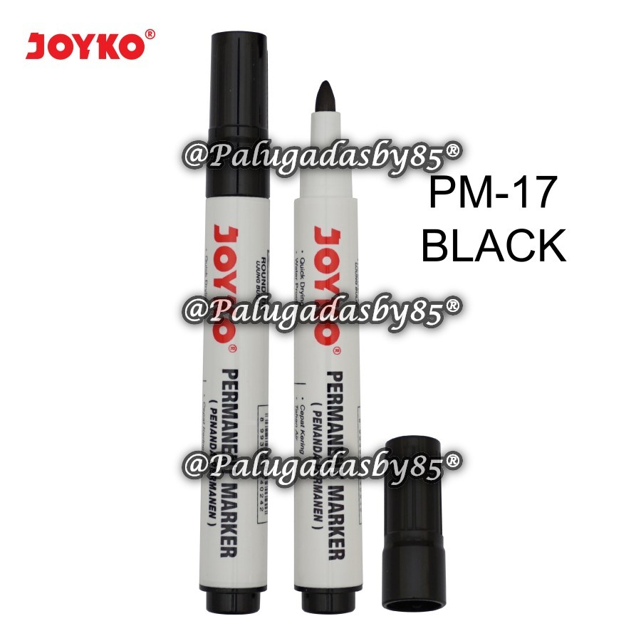 

(1 Biji) GROSIR Permanent Marker JOYKO PM-17 Hitam / Spidol Permanen Joyko PM-17 / Joyko Permanent Marker Spidol Permanen Round Tip Joyko PM-17 / Spidol Joyko PM17 PM 17