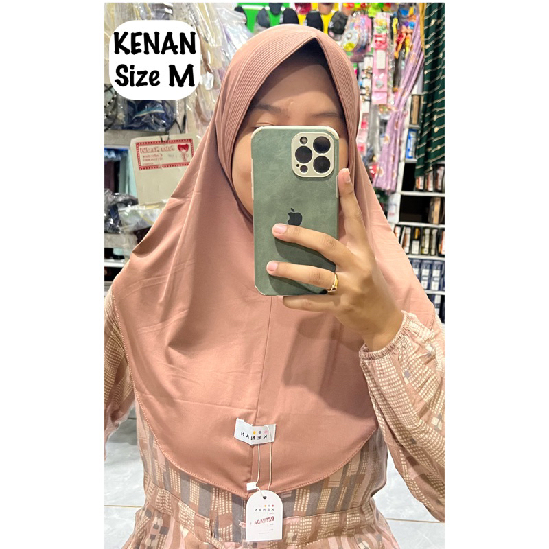 Jilbab Ori Kenan Dzevada | Hijab Bergo Sport Menutup Dada