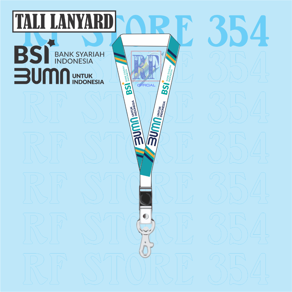 

TALI LANYARD BUMN LOGO BSI BANK SYARIAH INDONESIA - TALI ID CARD GANTUNGAN KUNCI GANTUNGAN FLASHDISK GANTUNGAN NAMETAG TALI LANYARD BEST SELLER COD