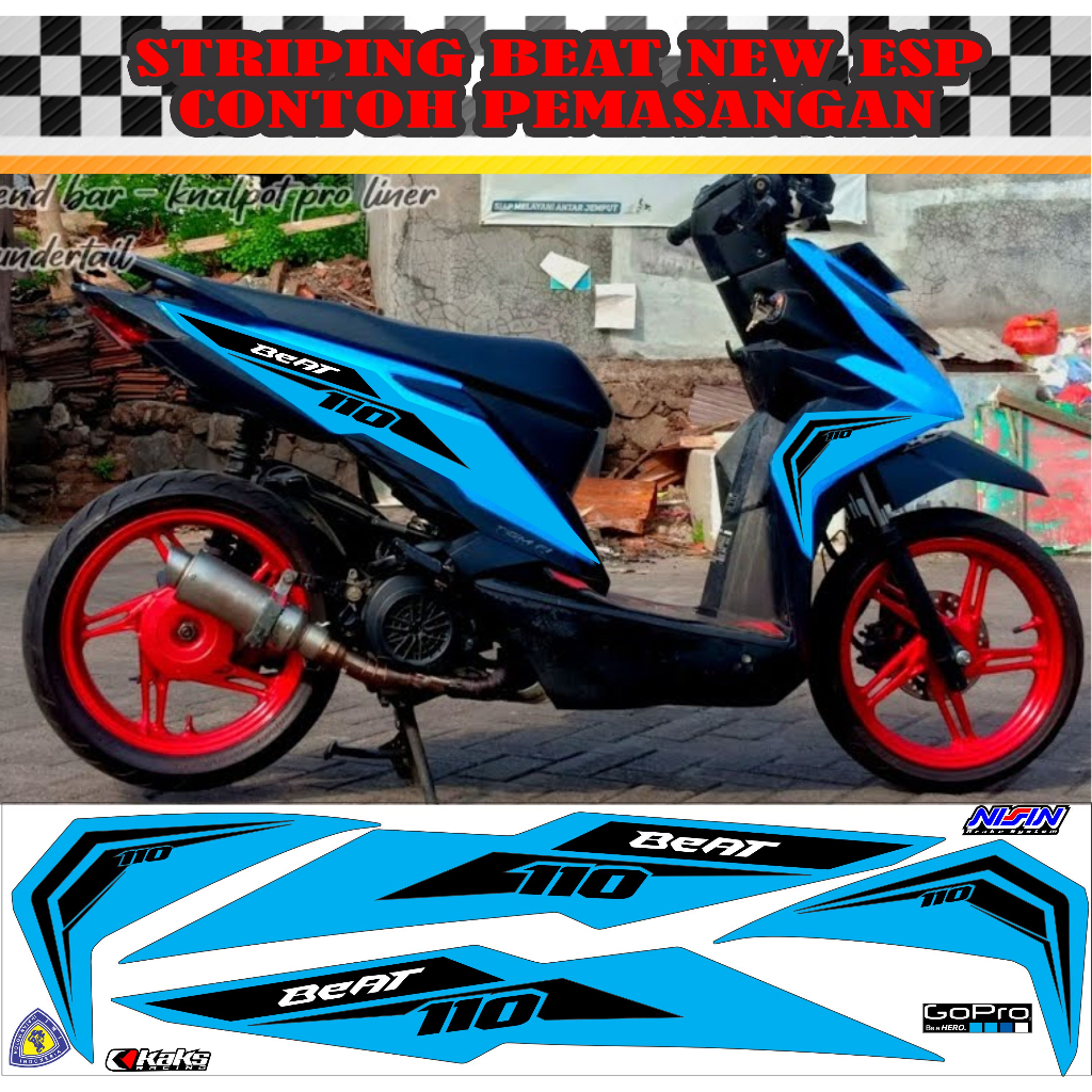 striping beat esp vareasi beat esp motip simple