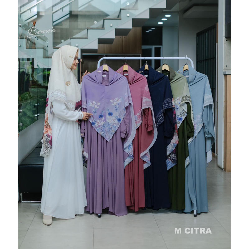 gamis set syar'i bermerks