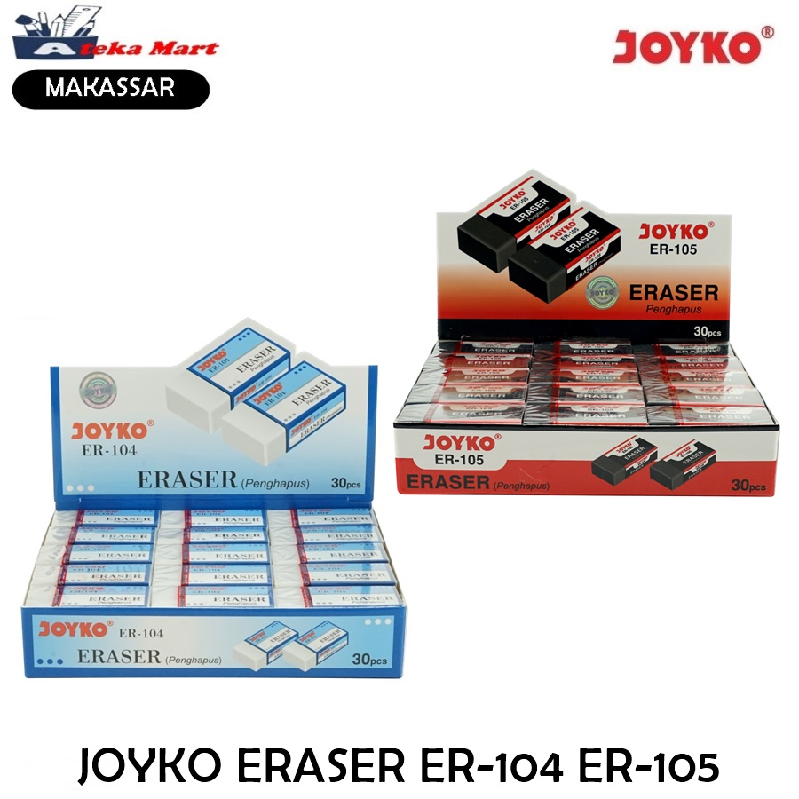 

[BOX/30PCS] JOYKO ERASER ER-104 ER-105 PENGHAPUS