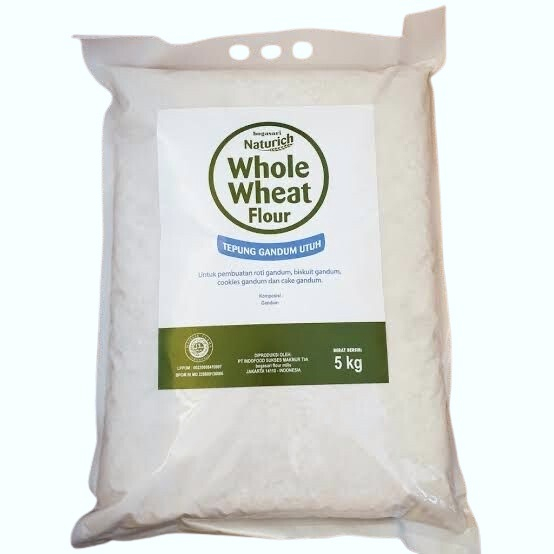 

Bogasari Naturich Whole Wheat Flour 5 Kg - Tepung Gandum Utuh