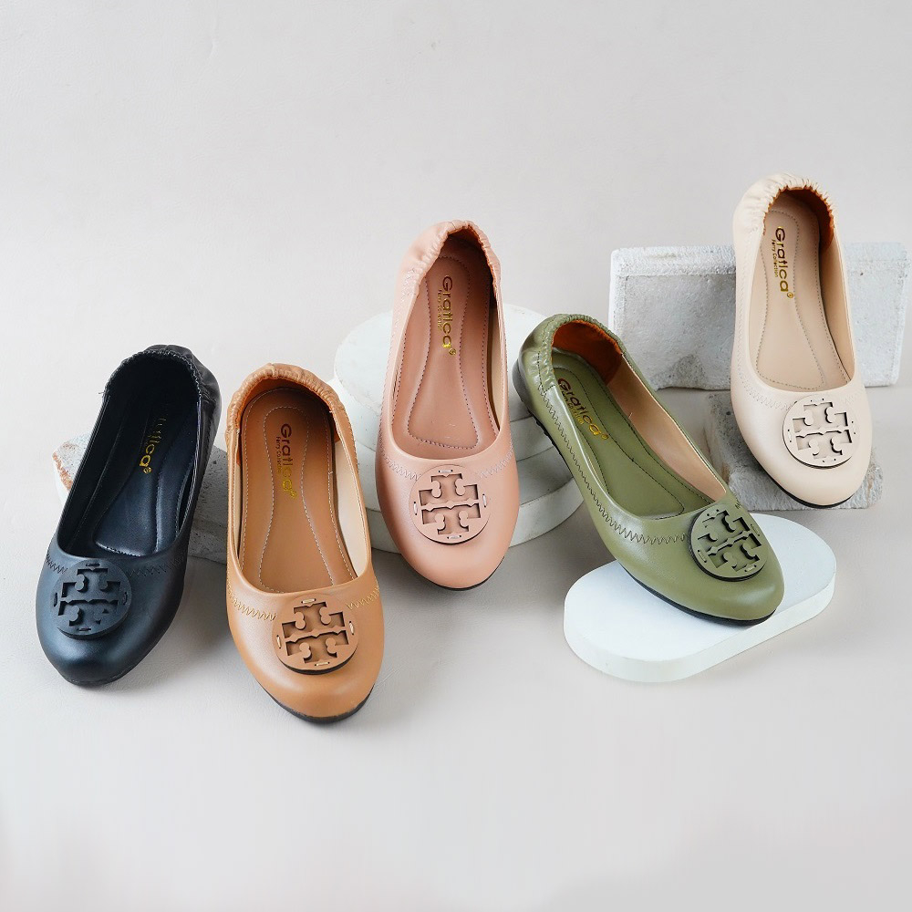 FLAT SHOES WANITA TERBARU/KORA KORA PART 2/SEPATU KEKINIAN/SEPATU BALET/GRATICA ORIGINAL