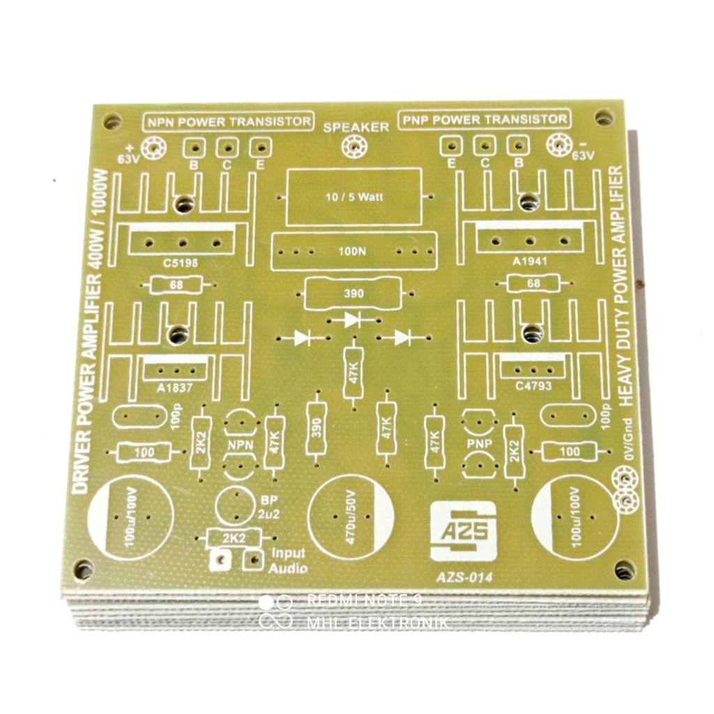 PCB Power 2 Tingkat DTK 400W-1000W Simetris Fiber FR4