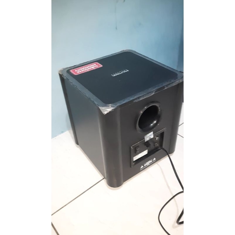 Speaker SUBWOOFER POLYTRON bekas tv android Sudah ada power nya tipe swf 0241