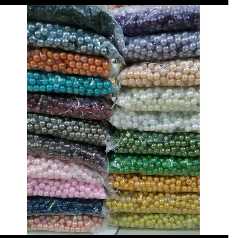 Mote Mutiara Ringan Diameter 8 mm - Payet Mutiara 8 mm 450 gram