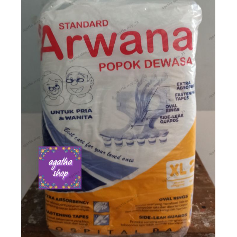 Diapers Dewasa Perekat XL  Popok Dewasa Perekat Arwana XL
